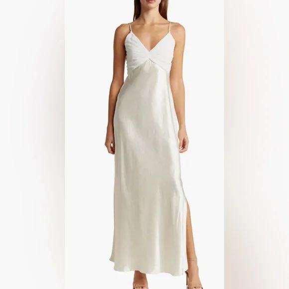 chinese dress ladies Casanova Printed Mesh Maxi Dress - XXL Size - Women's Dresses